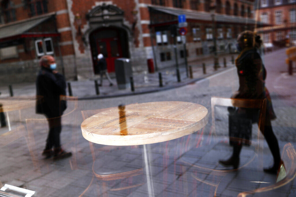 APTOPIX Virus Outbreak Belgium Cafes